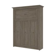 Bestar Versatile 70W Queen Murphy Bed, Walnut Grey 42184-000035